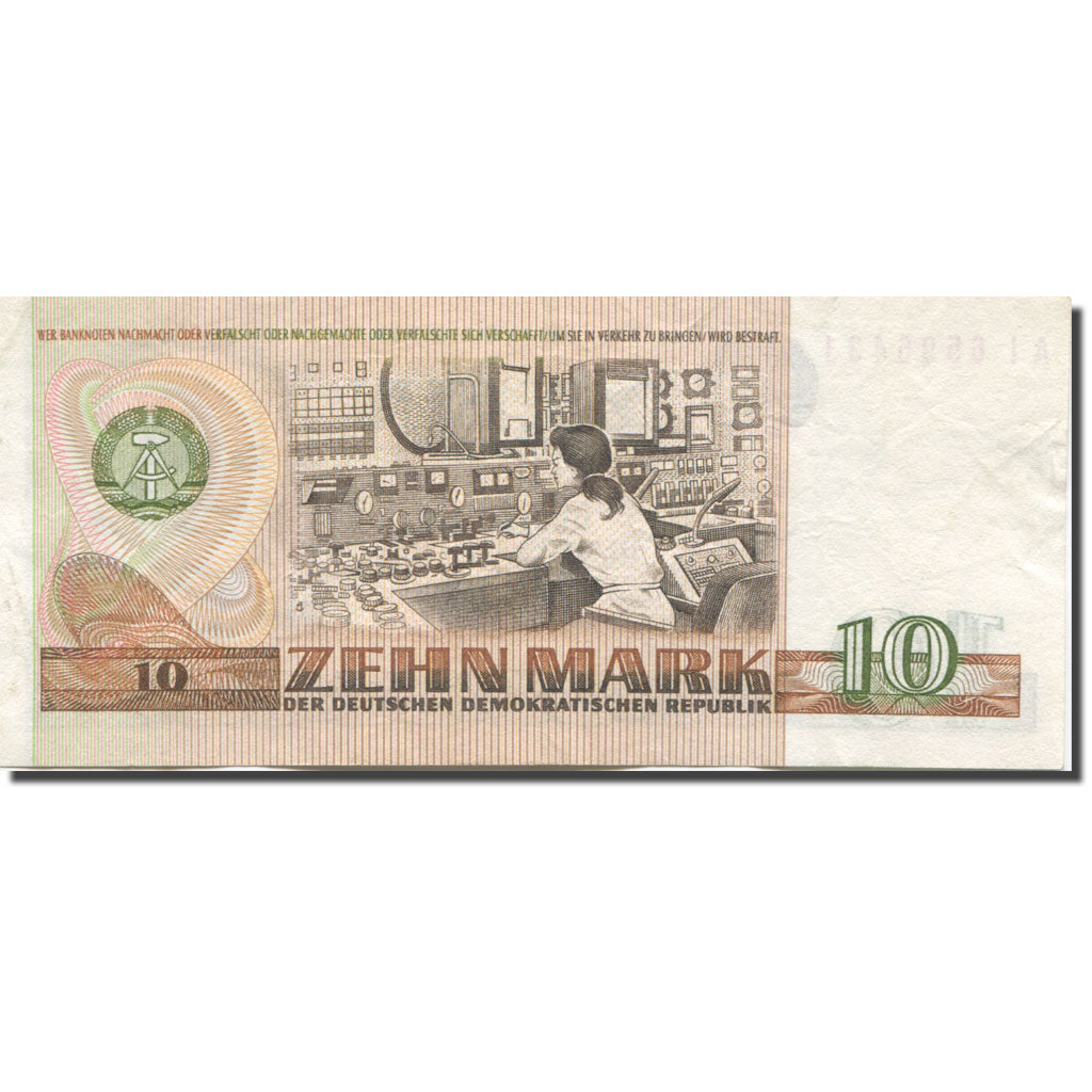 Geldschein, Deutsche Demokratische Republik, 10 Mark, 1975, 1971-1985, KM:28b