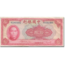 Biljet, China, 10 Yüan, 1940, KM:85b, TTB