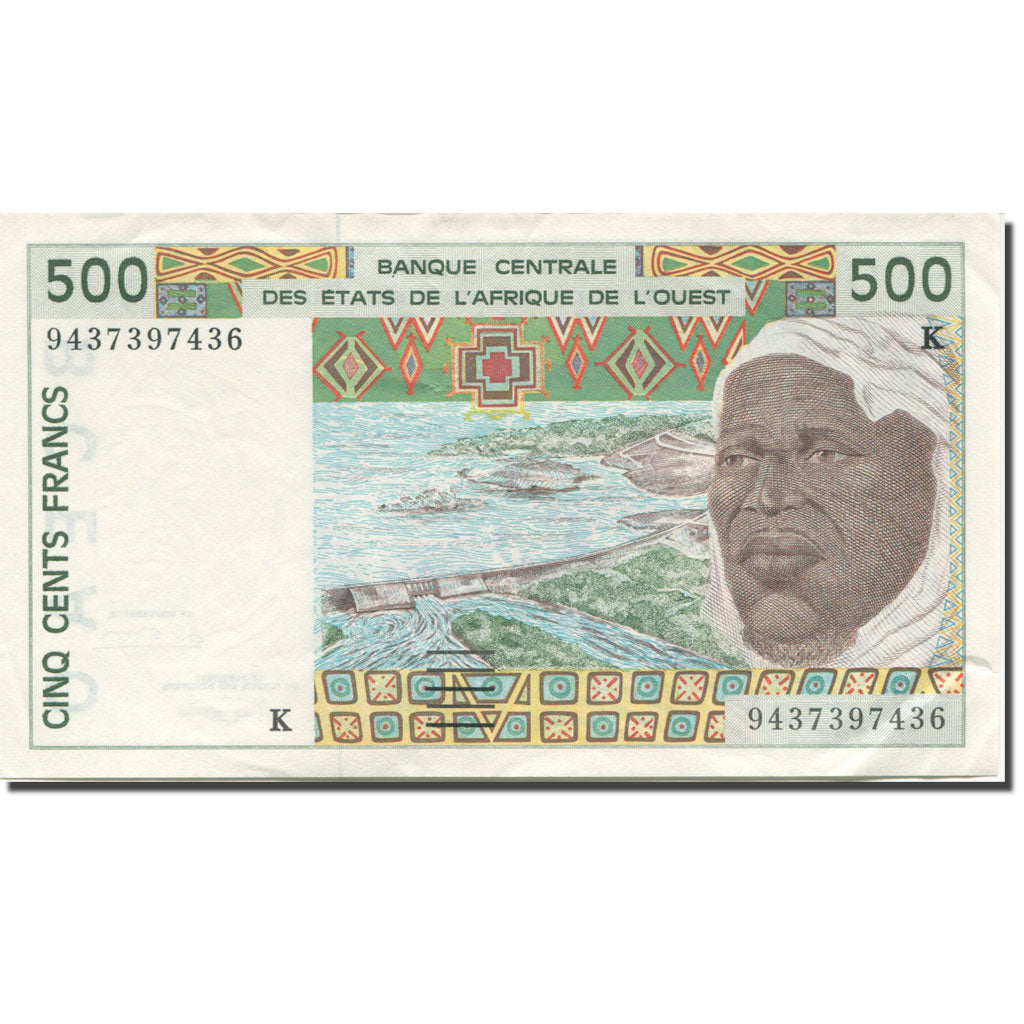 Banknote, West African States, 500 Francs, 1991-1992, 1994, KM:710Kd, AU(55-58)