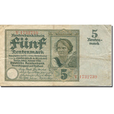Banknote, Germany, 5 Rentenmark, 1925-1926, 1926-01-25, KM:169, EF(40-45)