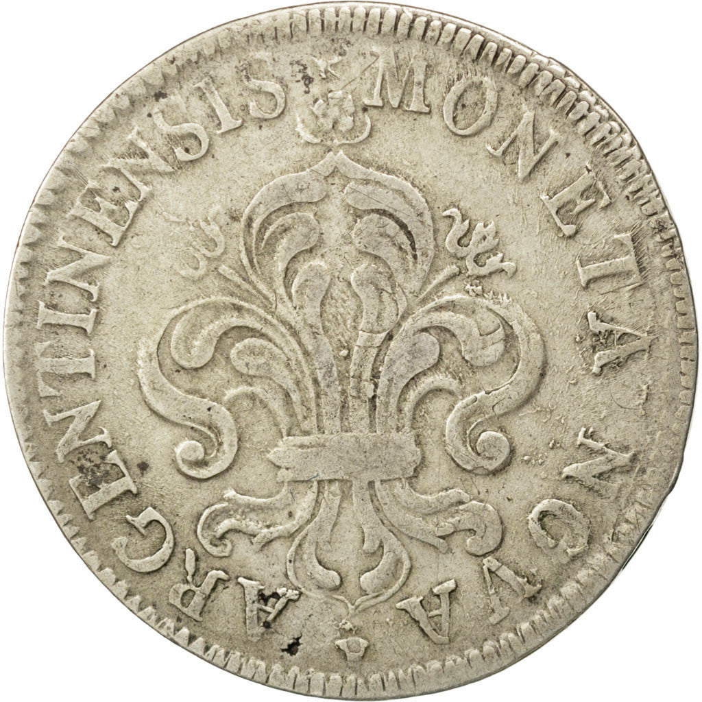 FRANCE, 34 Sols de Strasbourg, 1/2 ECU, 1695, Strasbourg, KM #308, EF(40-45),...