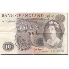 Nota, Grã-Bretanha, 10 Pounds, Undated (1964-1975), KM:376c, AU(55-58)