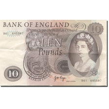 Banknote, Great Britain, 10 Pounds, Undated (1964-1975), KM:376c, AU(55-58)