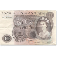 Banknote, Great Britain, 10 Pounds, Undated (1964-1975), KM:376c, AU(55-58)