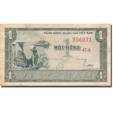 Billet, South Viet Nam, 1 Dông, Undated (1955), 1955, KM:11a, TTB+