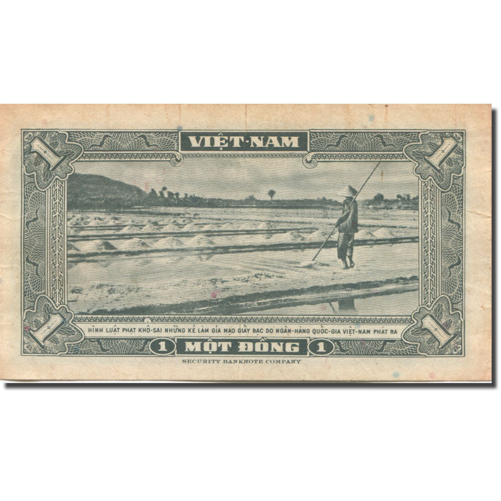 Banconote, Vietnam del Sud, 1 Dông, Undated (1955), 1955, KM:11a, BB+