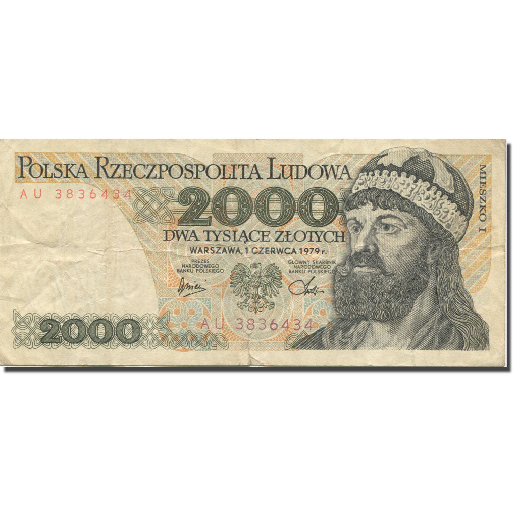 Banknote, Poland, 2000 Zlotych, 1979, 1979-06-01, KM:147b, EF(40-45)