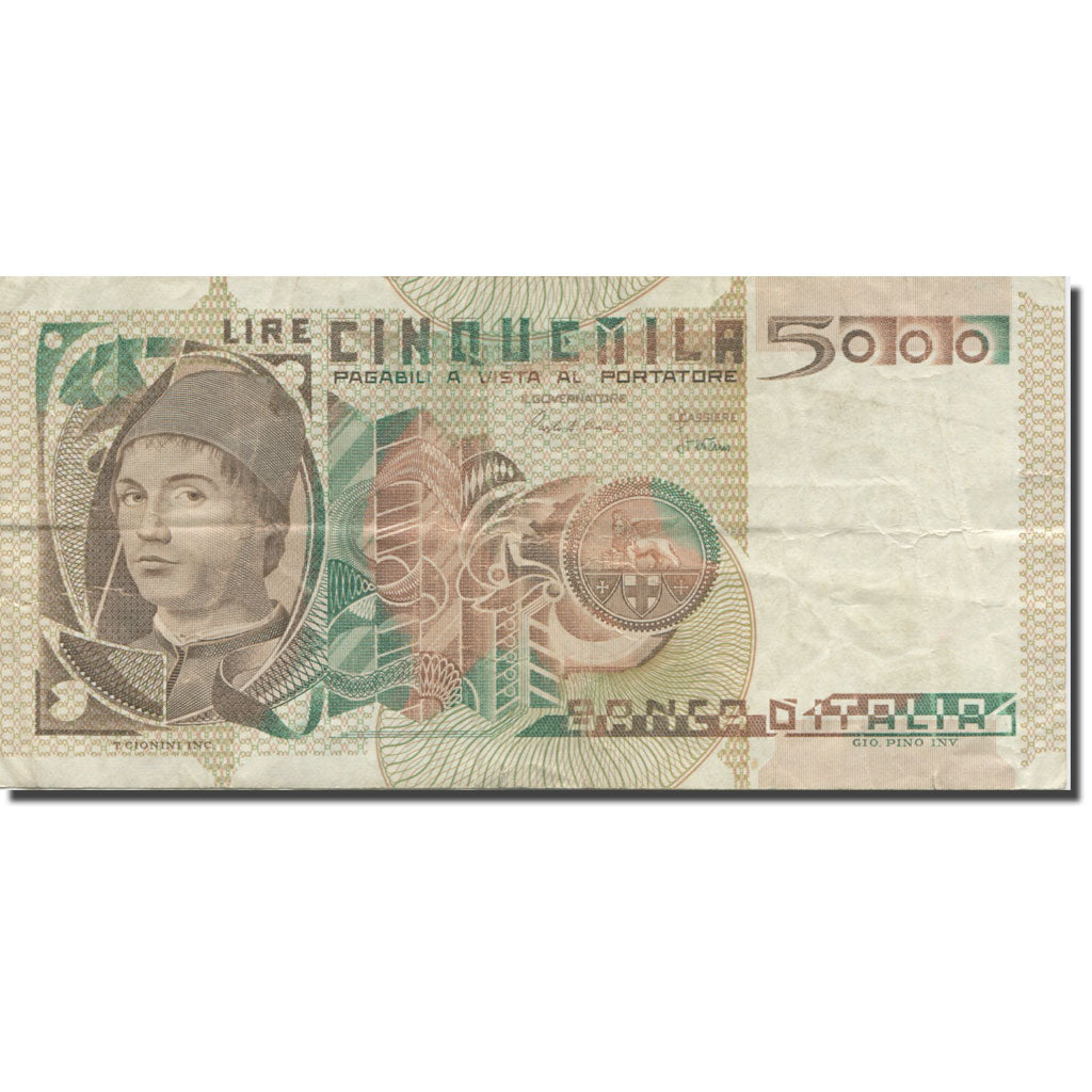 Banknote, Italy, 5000 Lire, 1980, 1980-07-01, KM:105b, EF(40-45)