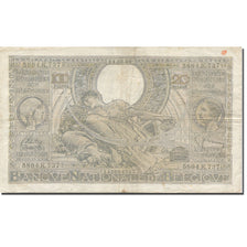 Geldschein, Belgien, 100 Francs-20 Belgas, 1939, 1932-02-14, KM:107, SS