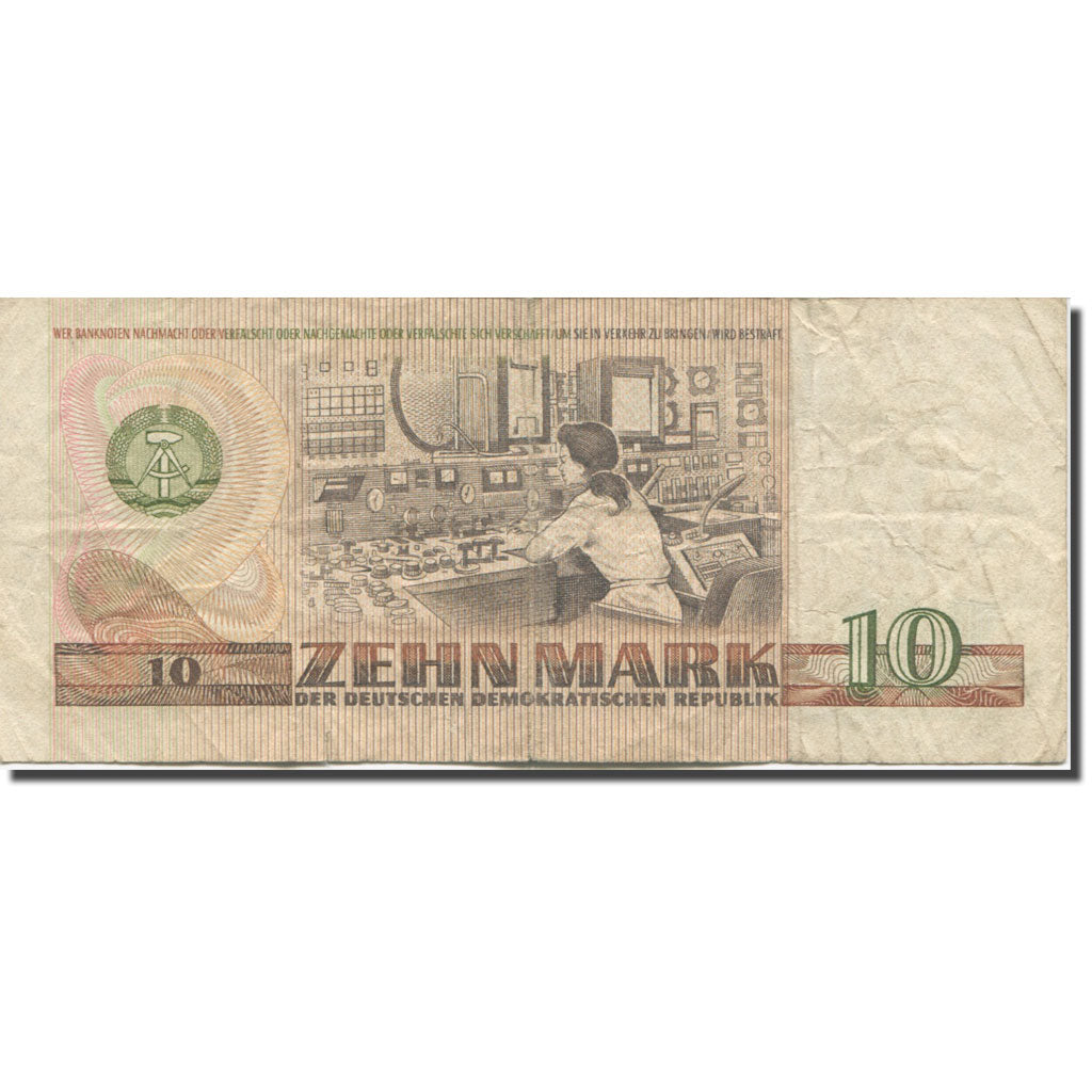 Banknote, Germany - Democratic Republic, 10 Mark, 1971, KM:28a, EF(40-45)