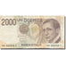 Billete, 2000 Lire, 1990, Italia, KM:115, MBC