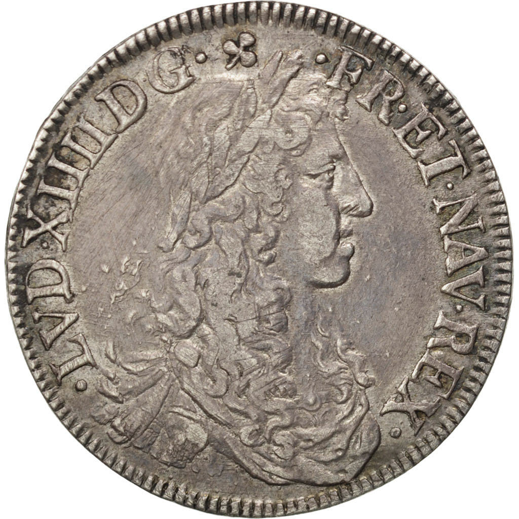 Louis XIV, 1/2 Ecu au buste juvénile second poinçon 1666 Montpellier, KM 202.11