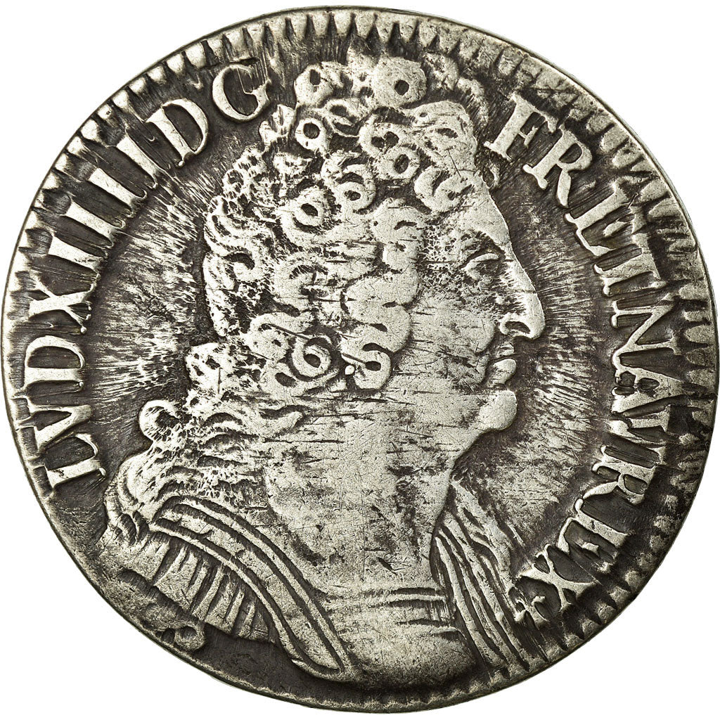 Moneta, Francja, Louis XIV, 44 Sols de Strasbourg, 1/2 ECU, 44 Sols, 1713