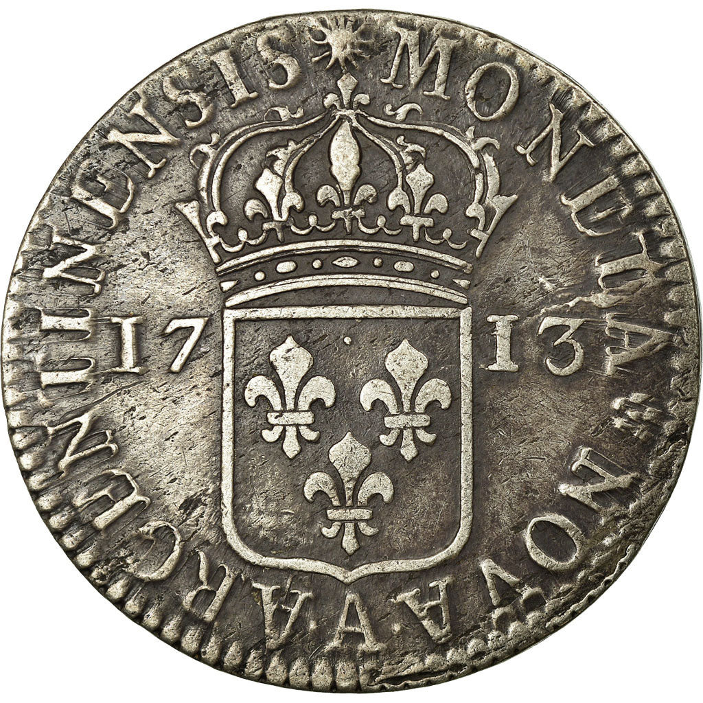 Moneta, Francja, Louis XIV, 44 Sols de Strasbourg, 1/2 ECU, 44 Sols, 1713
