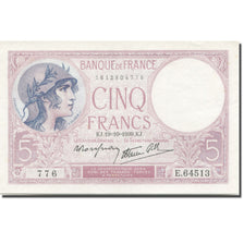 Francja, 5 Francs, Violet, 1939, 1939-10-19, UNC(60-62), Fayette:4.12, KM:83