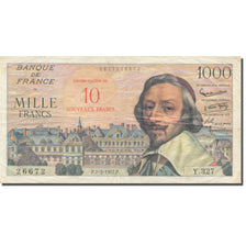 France, 10 Nouveaux Francs on 1000 Francs, Richelieu, 1957, 1957-03-07, TTB