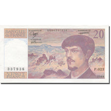 France, 20 Francs, Debussy, 1988, UNC(65-70), Fayette:66.9, KM:151c