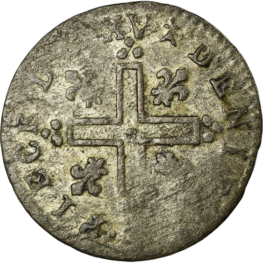 Moneda, Francia, Louis XIV, XV Deniers (pièce de), 15 Deniers, 1713, Metz, BC+