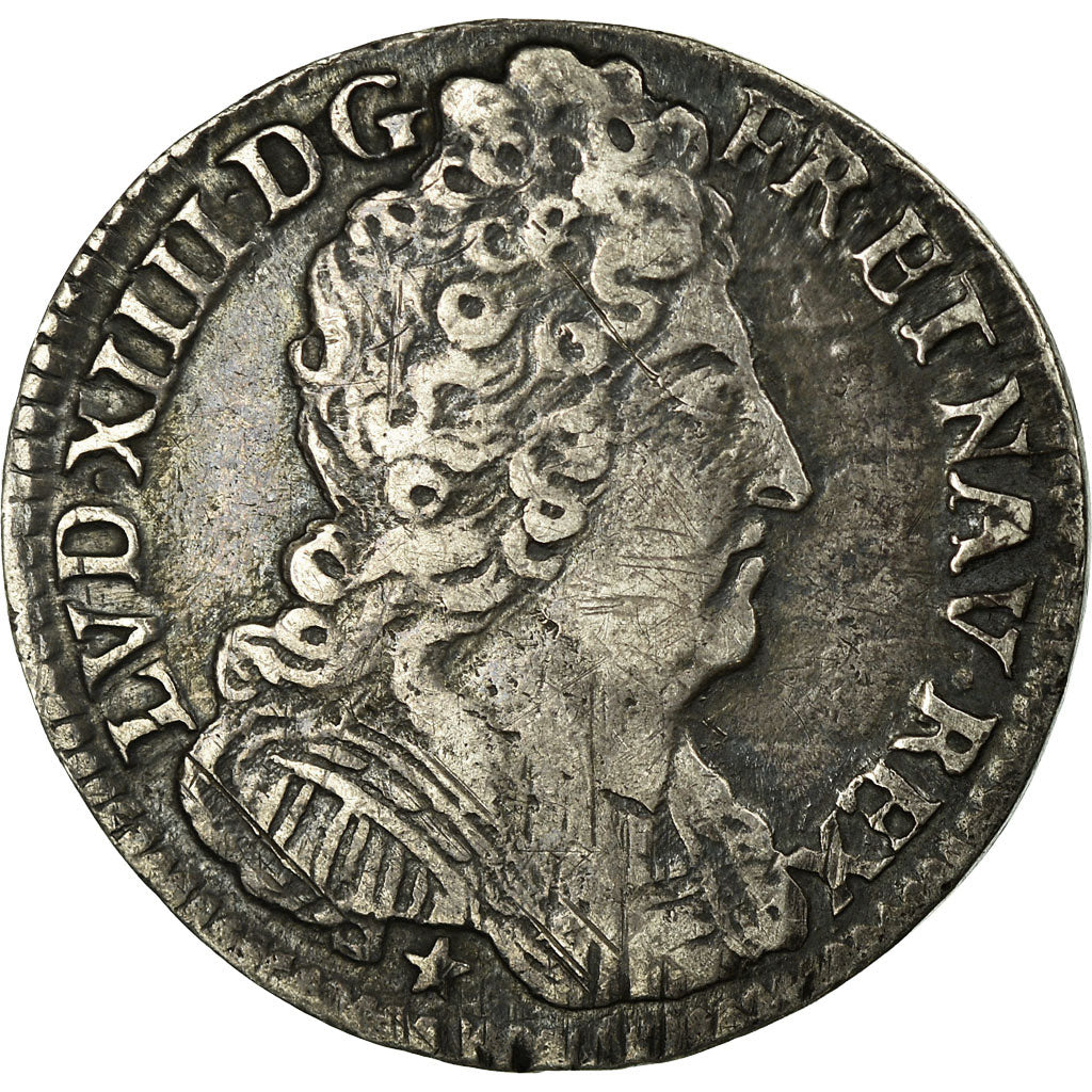Moneta, Francia, Louis XIV, 11 Sols de Strasbourg, 10 Sols-1/8 Ecu, 1711