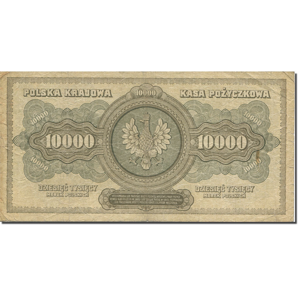 Banknote, Poland, 10,000 Marek, 1922-1923, 1922-03-11, KM:32, VF(20-25)
