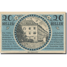 Banknote, Austria, Schwarzach, 20 Heller, village, 1920 UNC(65-70) Mehl:FS 978