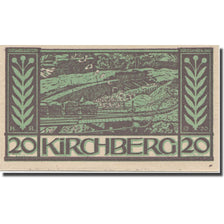 Banknote, Austria, Kirchberg, 20 Heller, train, 1920, UNC(65-70), Mehl:FS 441b