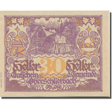 Banknote Austria Oberschlierbach, 30 Heller, Forêt, 1920 UNC(65-70) Mehl:FS 694a
