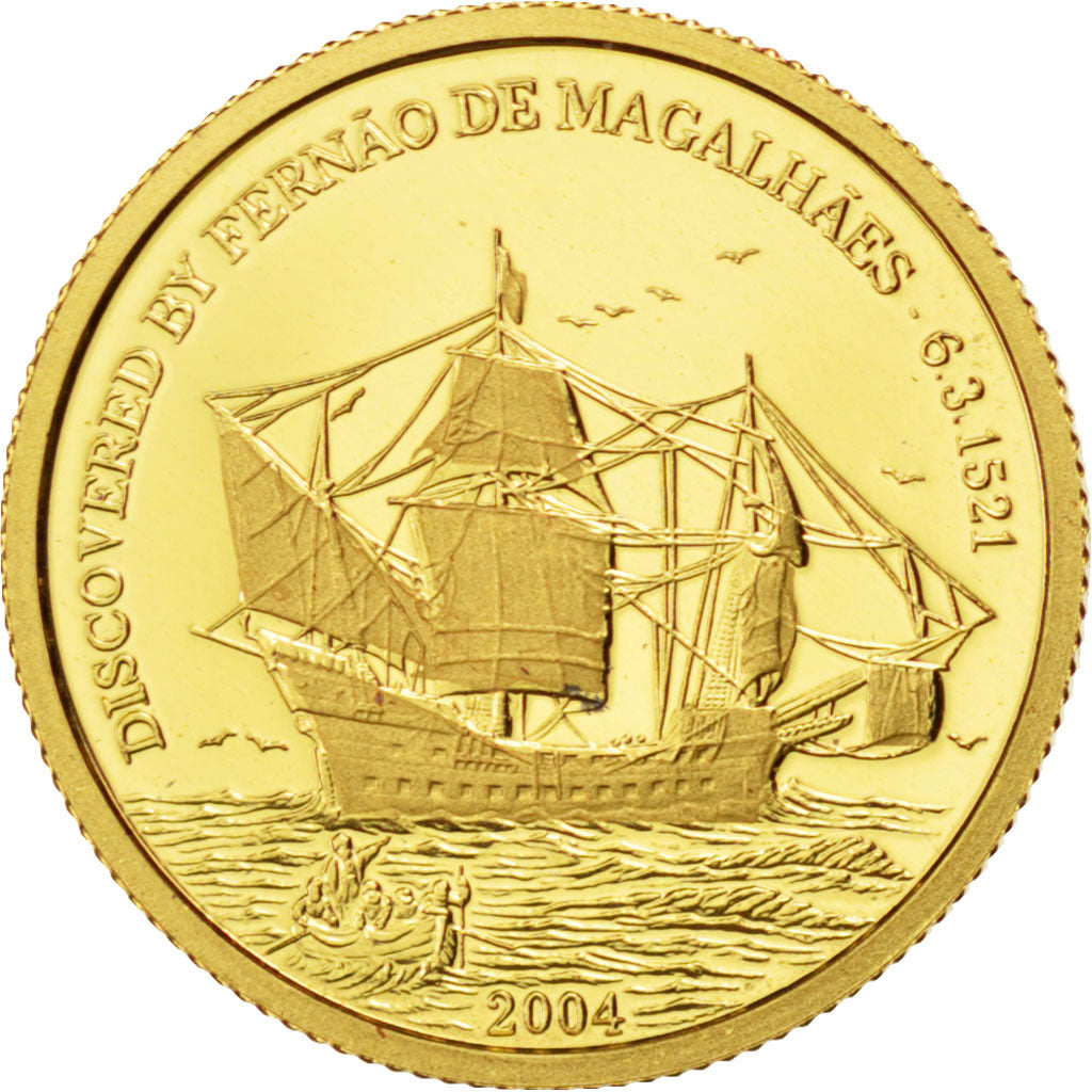 NORTHERN MARIANA ISLANDS, 5 Dollars, 2004, KM #2, MS(65-70), Gold, 13.92, 1.25