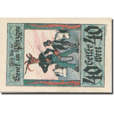 Banknote, Austria, Bruck, 40 Heller, personnage, 1921 UNC(63) Mehl:FS 107IIIa
