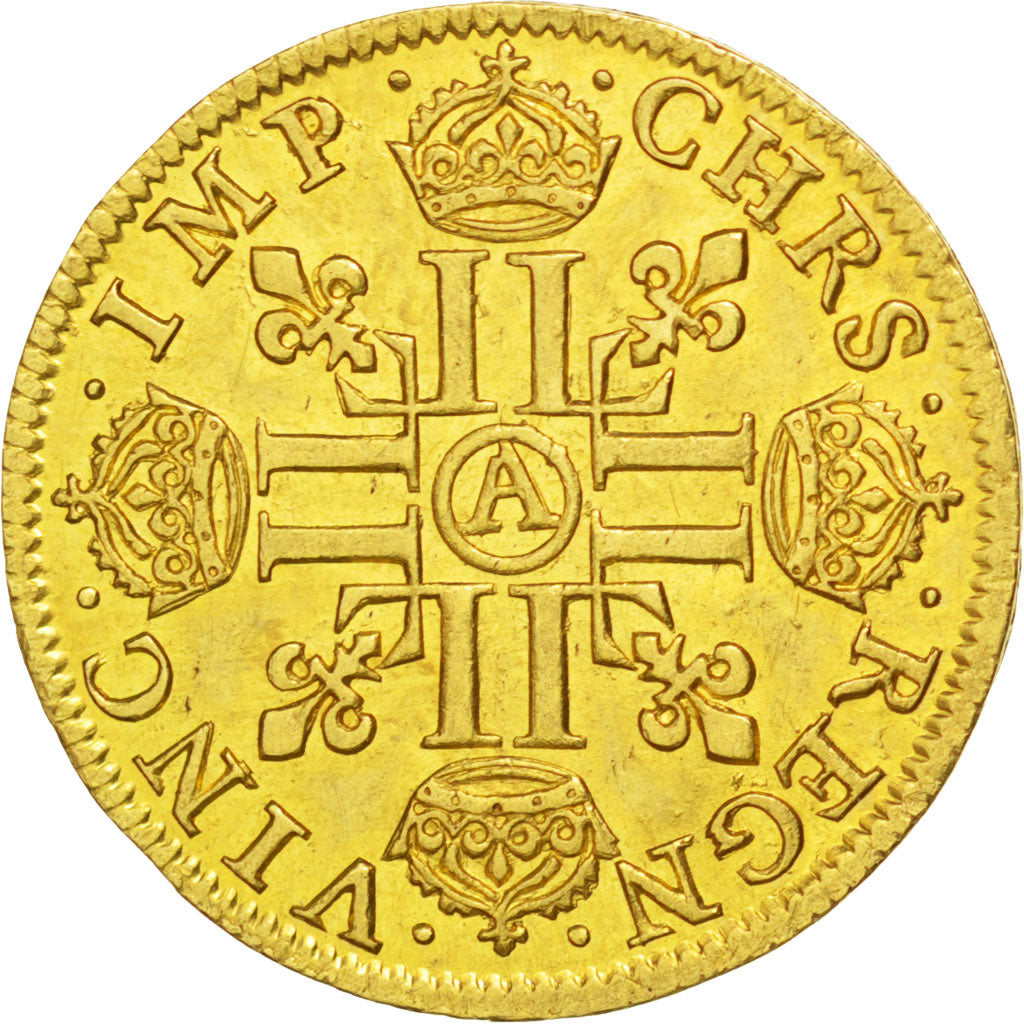 FRANCE, Louis d'or, Louis D'or, 1641, Paris, KM #104, AU(55-58), Gold, 6.74