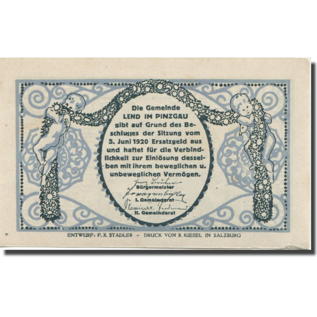 Banconote, Austria, Lend, 20 Heller, fleuve, 1920, SPL, Mehl:FS 511