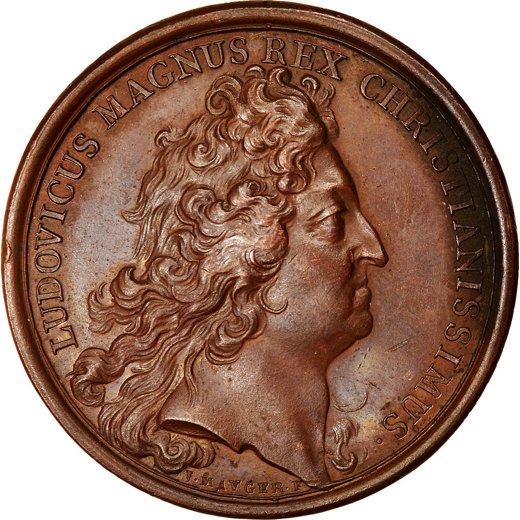 France, Medal, Louis XIV, La France toujours Victorieuse, 1697, Copper, Mauger