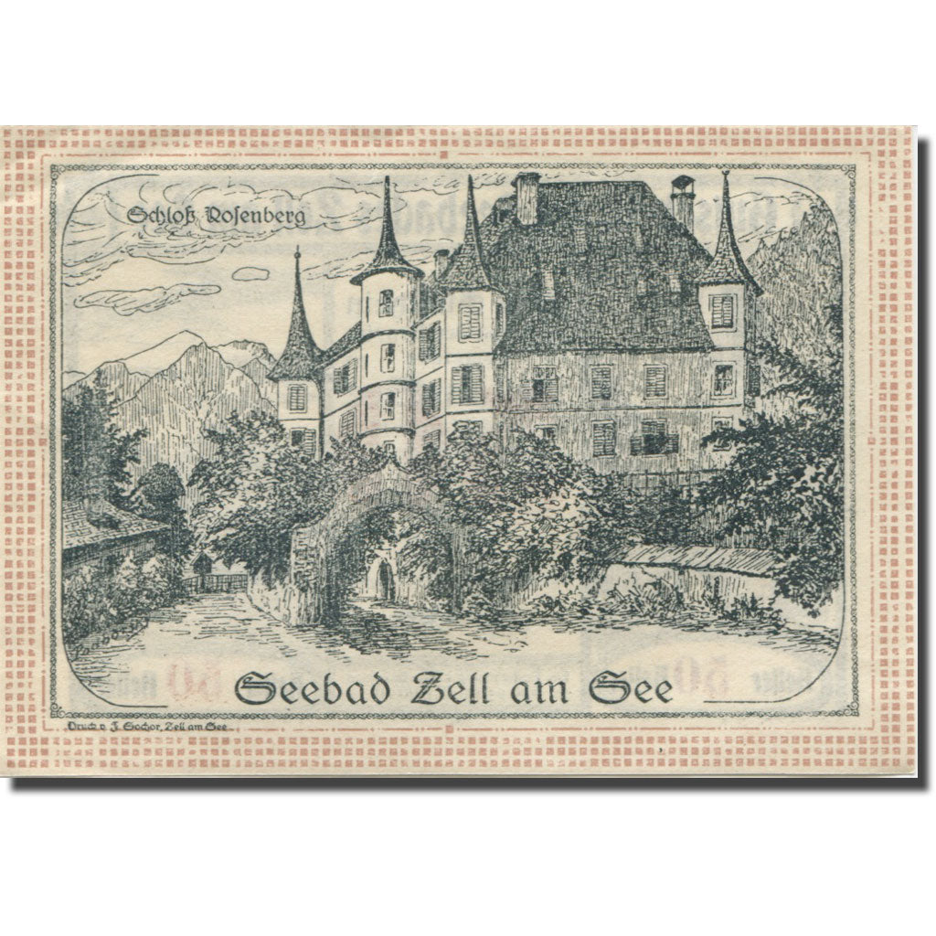 Banknote, Austria, Zell am See, 50 Heller, lac, 1920, UNC(63) Mehl:FS 1270II