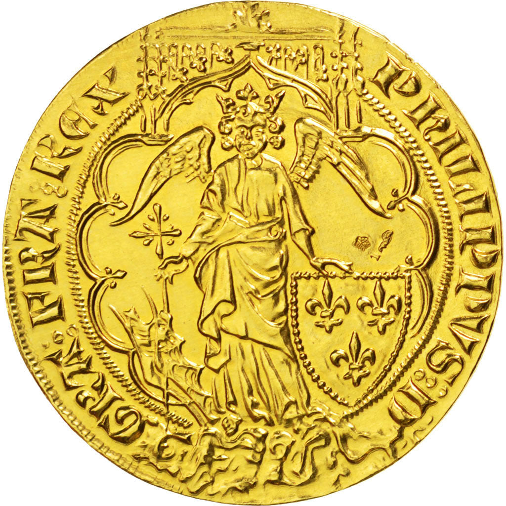 FRANCE, Gold Angel, MS(65-70), Gold, Duplessy #255, 11.07