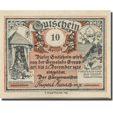 Banknote, Austria, Grossarl, 10 Heller, Forêt, 1920 UNC(65-70) Mehl:FS 290e