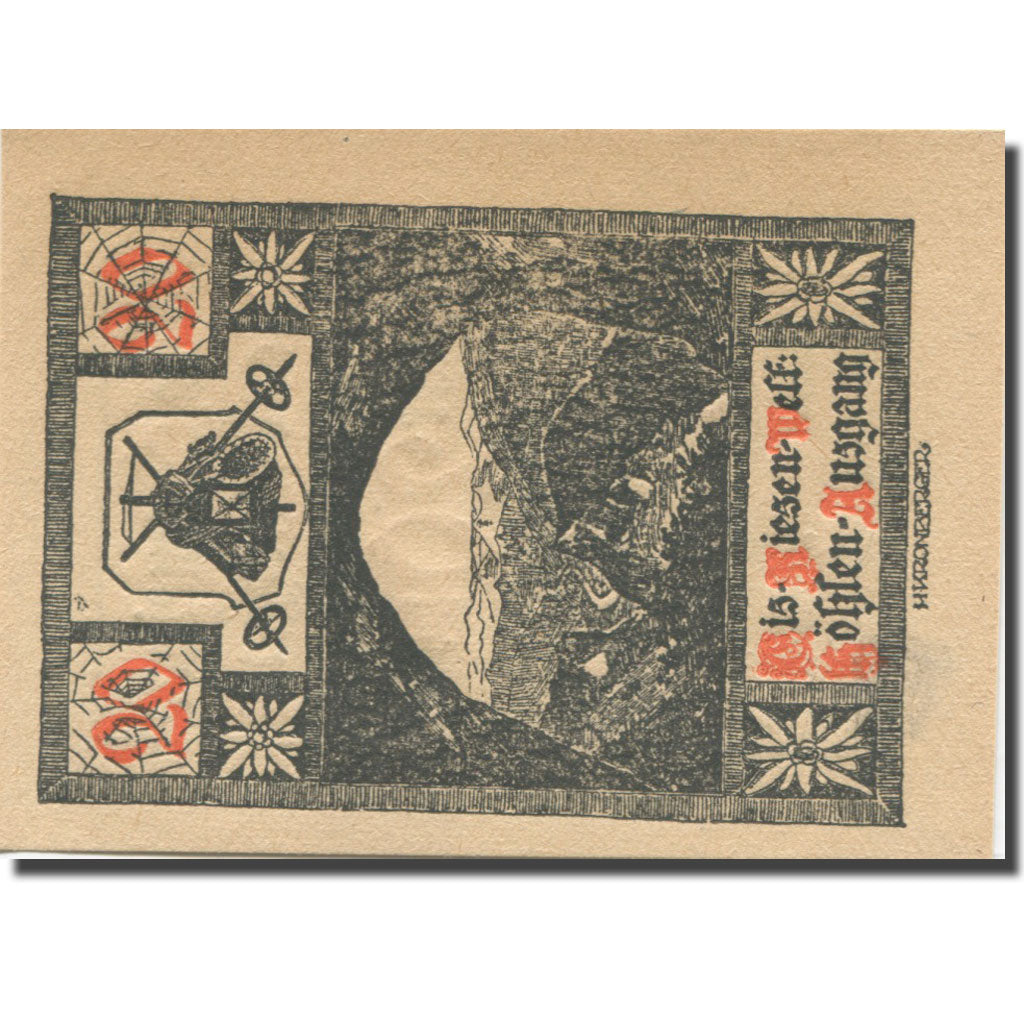Banknote, Austria, Werfen, 20 Heller, montagne, 1920, UNC(65-70), Mehl:FS 1172