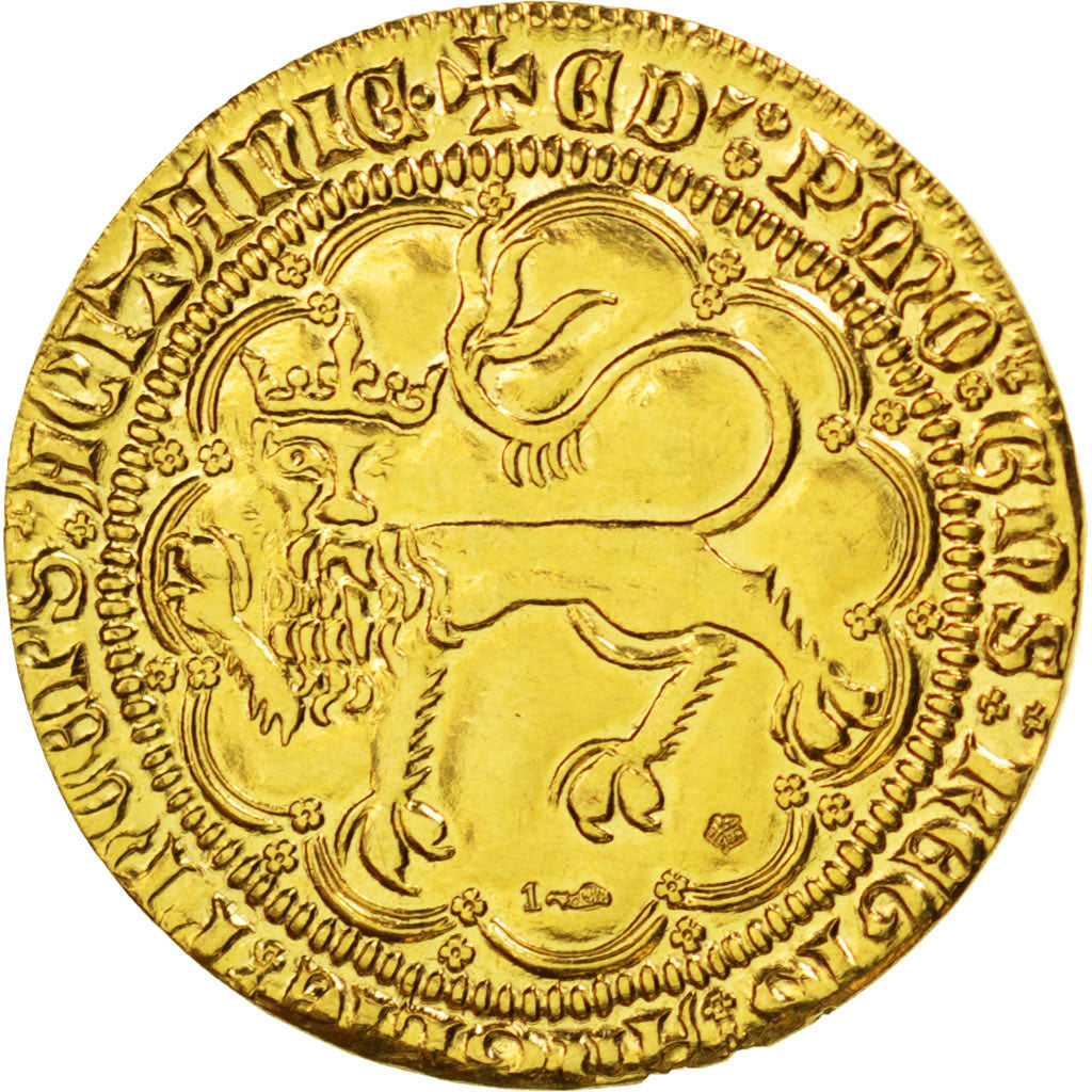 FRANCE, Léopard d'or, MS(65-70), Gold, Boudeau #482, 6.05