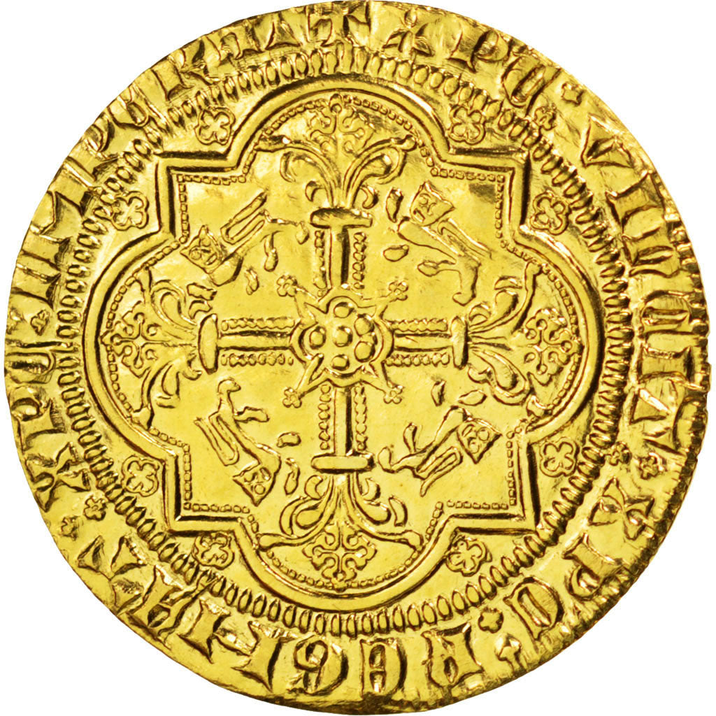 FRANCE, Léopard d'or, MS(65-70), Gold, Boudeau #482, 6.05