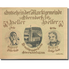 Banknote, Austria, Oberndorf, 50 Heller, personnage, 1920 UNC(63) Mehl:FS 690a