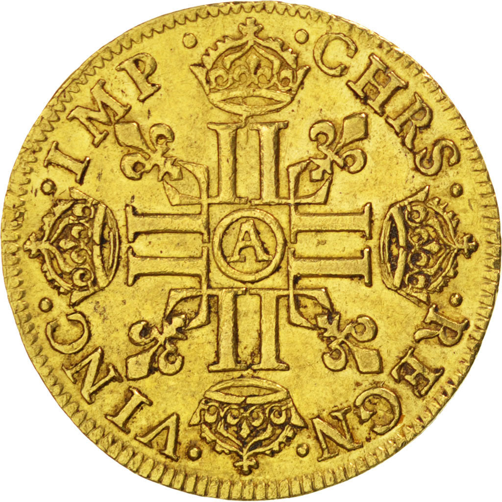FRANCE, Louis d'or, Louis D'or, 1640, Paris, KM #104, AU(50-53), Gold, Le Franc.
