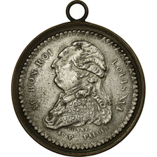 Frankreich, Medaille, Révolution, Louis XVI, Fin de la Monarchie, 1789, VZ