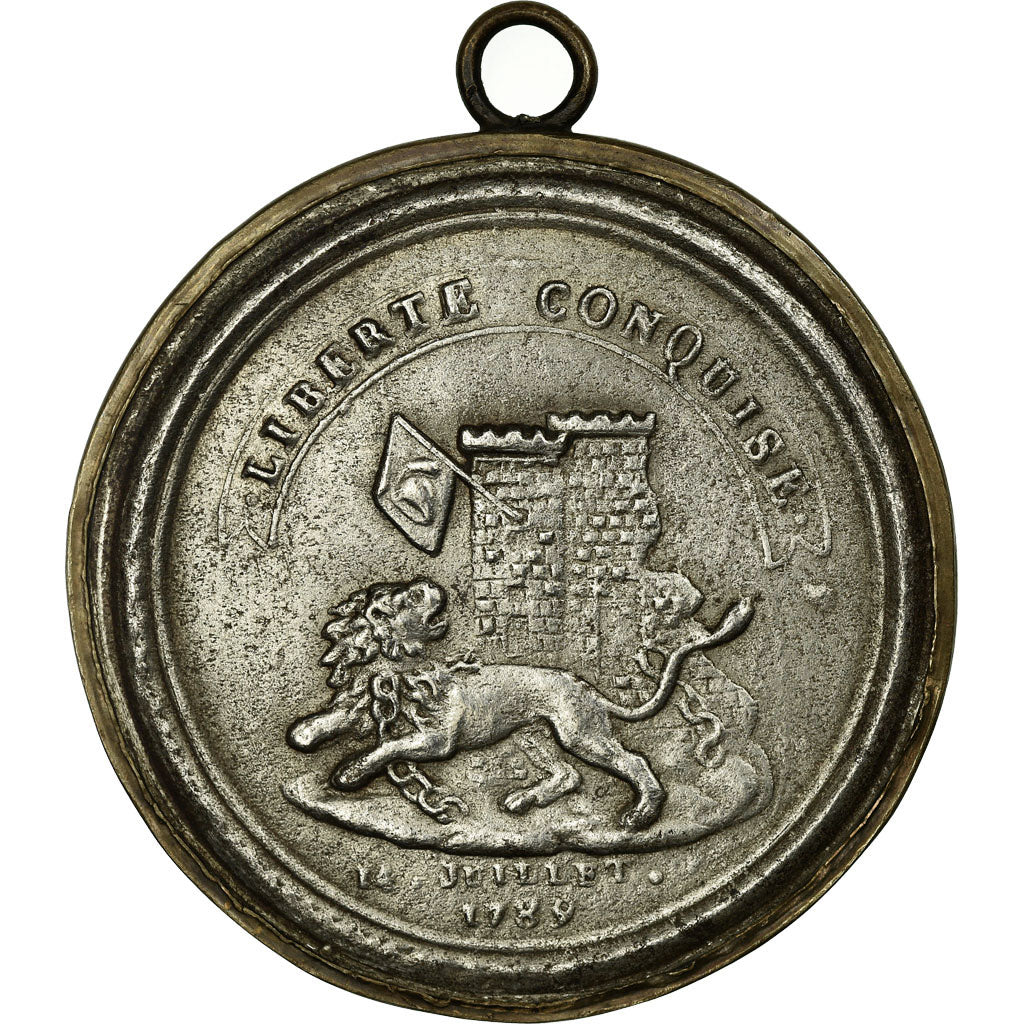 Francja, Medal, Révolution, Louis XVI, Fin de la Monarchie, 1789, AU(55-58)