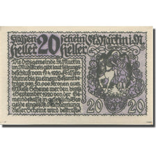 Banknote, Austria, St Martin, 20 Heller, chevalier, 1920 UNC(63) Mehl:FS 912a
