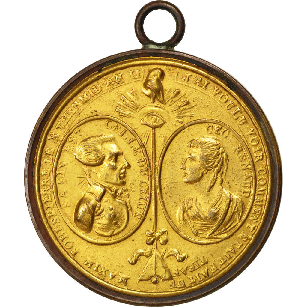 Convention, Médaille Robespierre et Cécile Renaud