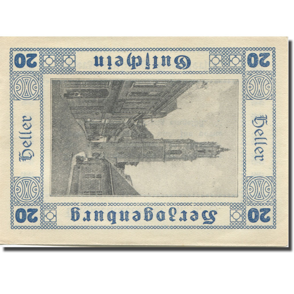 Banknote, Austria, Herzogenburg, 20 Heller, Eglise, UNC(63), Mehl:FS 369