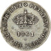 PORTUGAL, 50 Reis, 1861, KM #493, EF(40-45), Silver, 1.21
