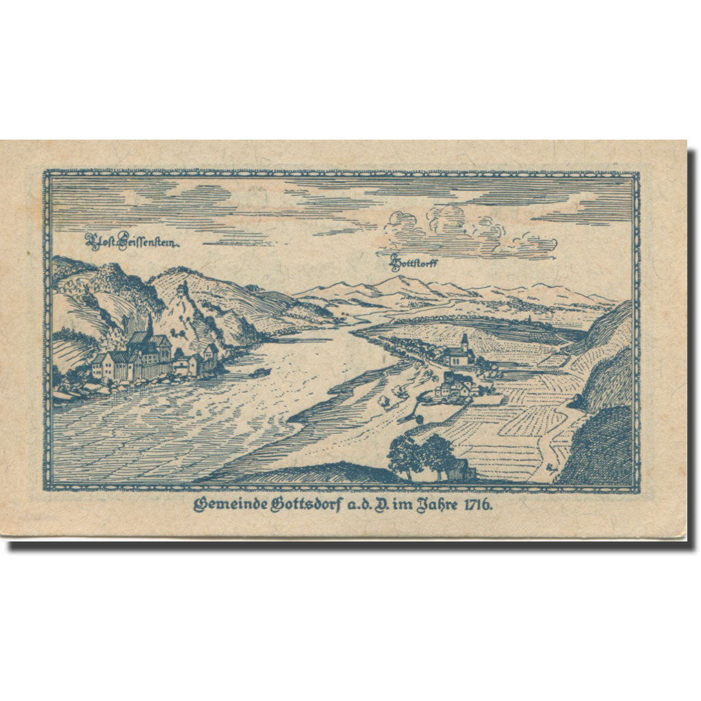 Banknote, Austria, GOTTSDORF, 20 Heller, personnage, 1921 UNC(63) Mehl:FS 254
