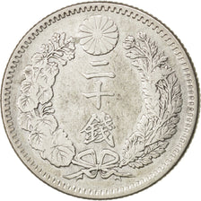 JAPAN, 20 Sen, 1904, KM #24, EF(40-45), Silver, 23.5, 5.31