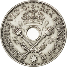 NEW GUINEA, Shilling, 1945, KM #8, AU(55-58), Silver, 23.5, 5.38