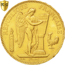 France, Génie, 100 Francs or, 1885 A, Paris, KM:832, PCGS MS61